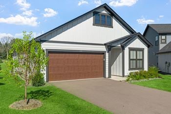 Attached two-car garage